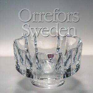 Vintage Orrefors Sweden — Sculptural Crystal Elegance